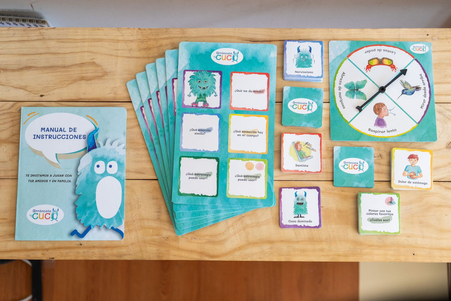 Arráncate Cuco – Juego para trabajar miedos – desde 5 a 8 años – emociones, cuerpo y estrategias