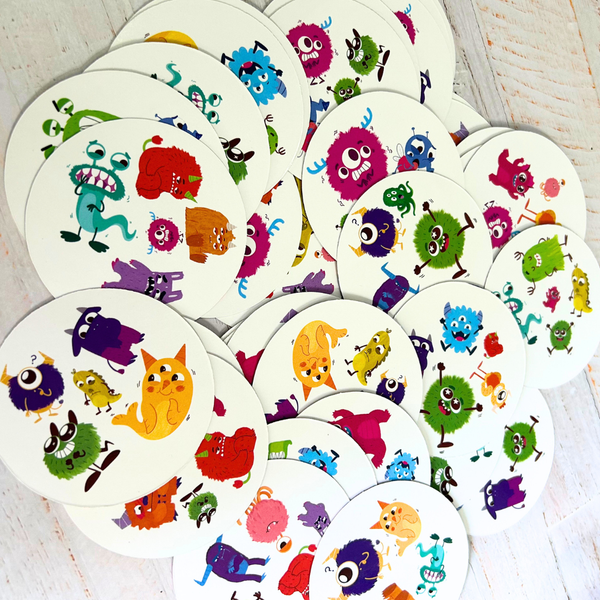 Atrapa Monstruos – Juego rápido para hablar de emociones  – vocabulario emocional y expresión – desde 5 años
