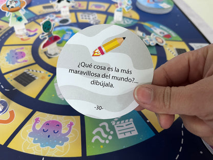 Truki Viaje Espacial – Juego de mesa  – desde 4 años – emociones, autocontrol y conexión