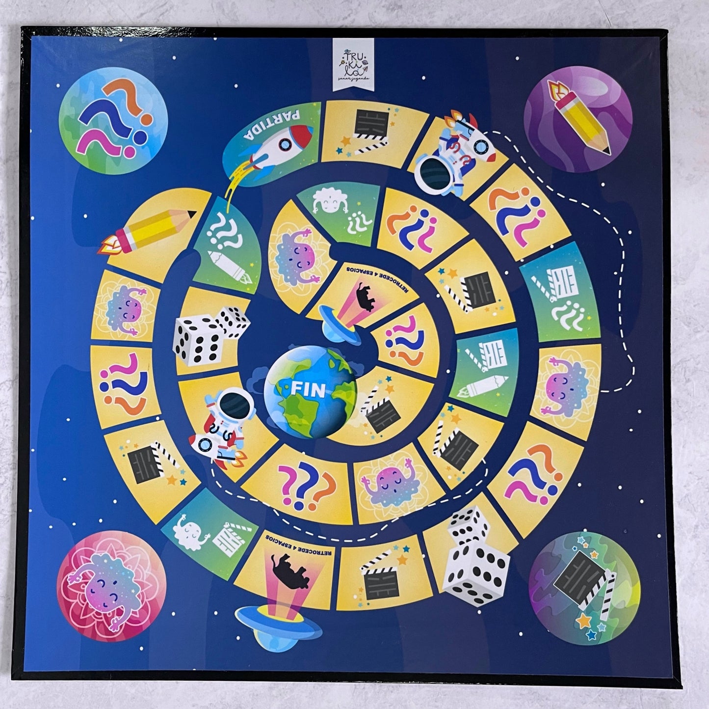 Truki Viaje Espacial – Juego de mesa  – desde 4 años – emociones, autocontrol y conexión