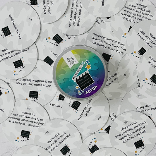 Mazo Actúa – Cartas con acciones para jugar y conectar – desde 3 años – vínculo, autoestima y mundo interno