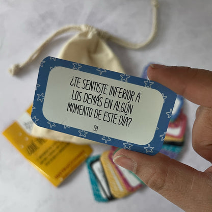 ¿Qué tal tu día? – Set de 96 tarjetas con preguntas del día a día – para abrir conversaciones